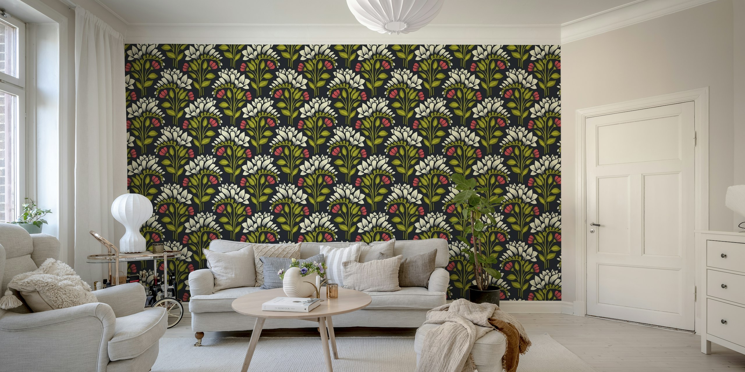2672 D - freesia botanical pattern wallpaper