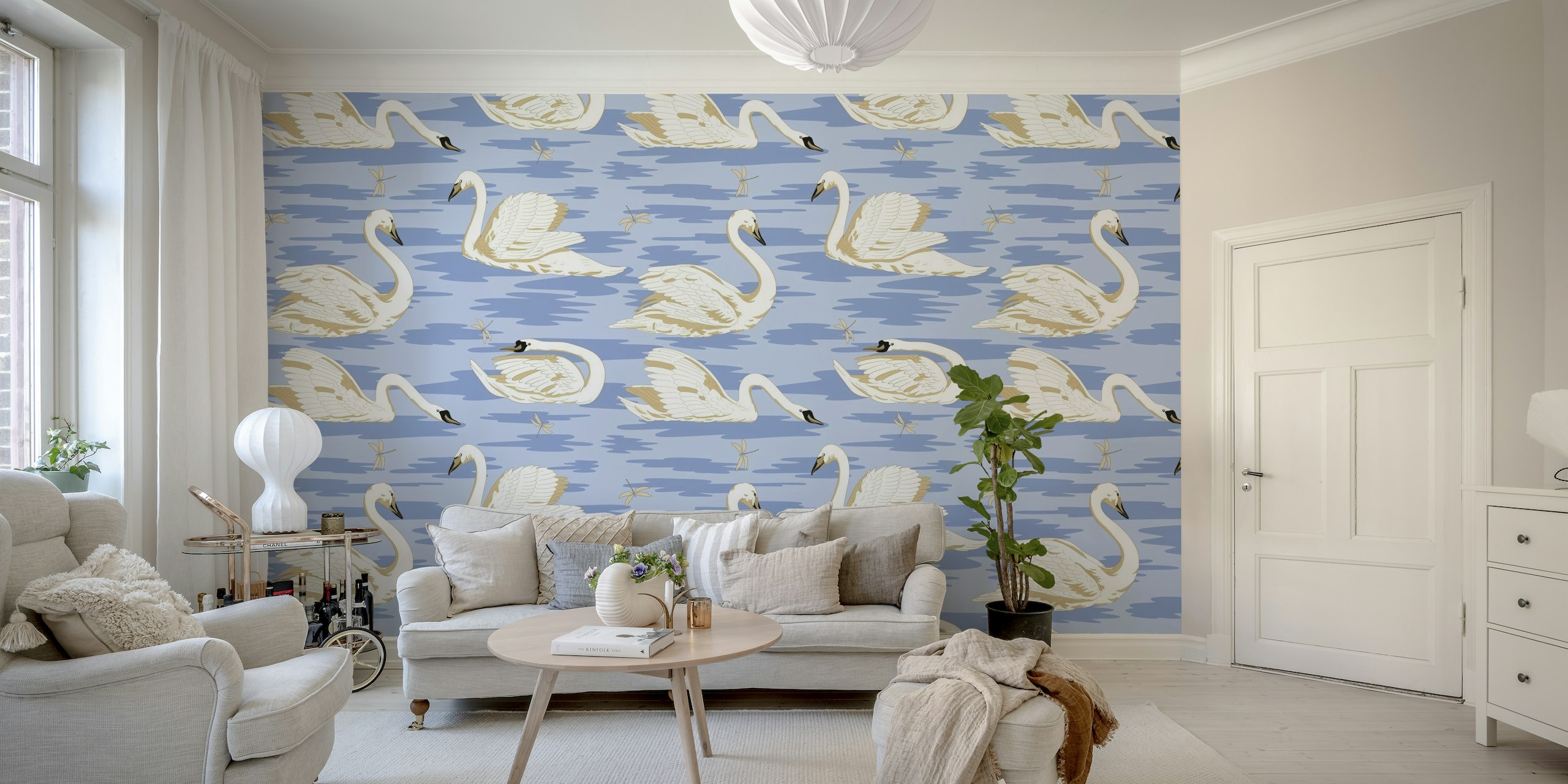 White Swans 1 wallpaper
