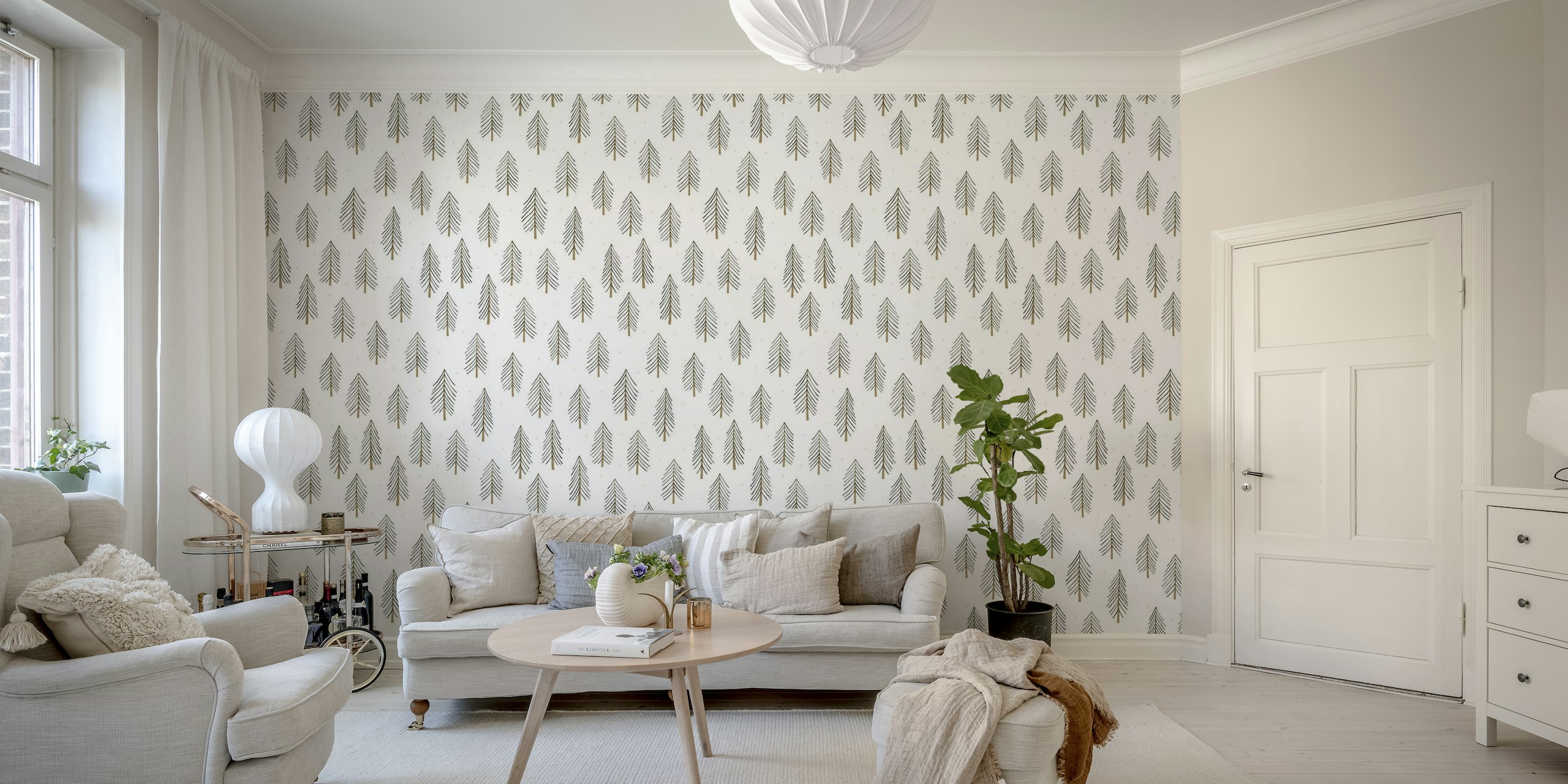 Magic Forest beige wallpaper