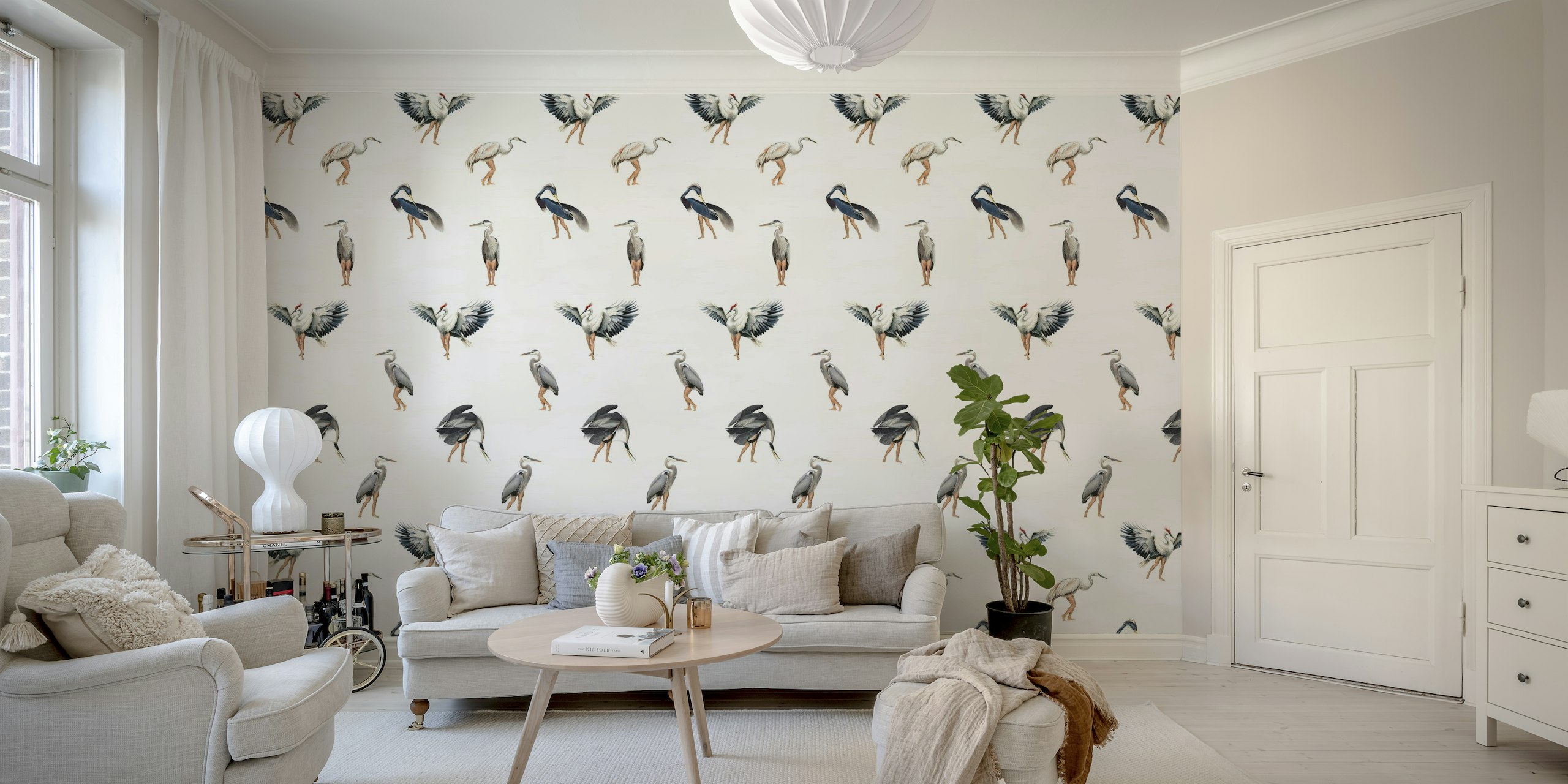 Crane Bird-boys wallpaper