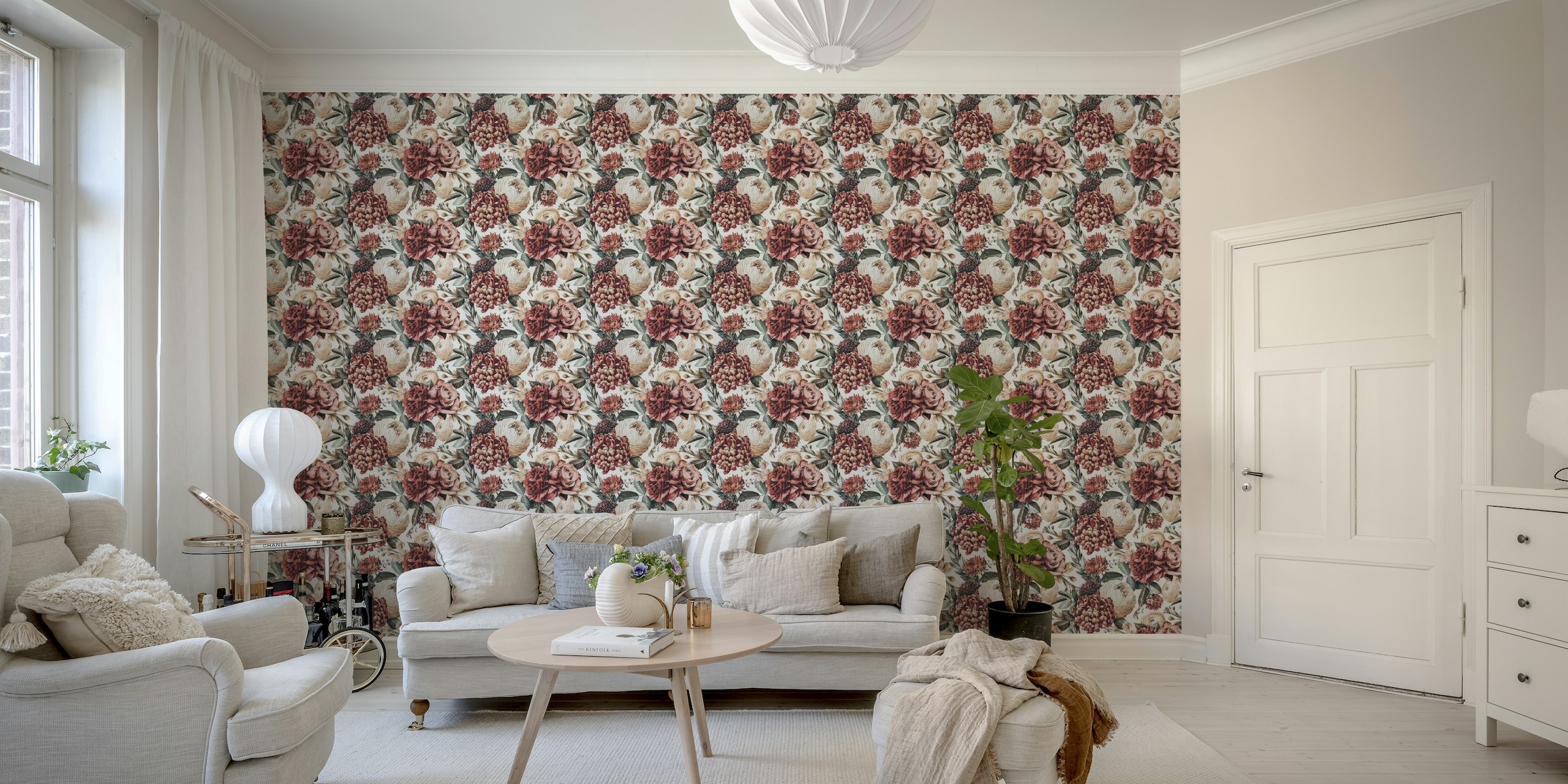 Timeless Rose Tapestry wallpaper