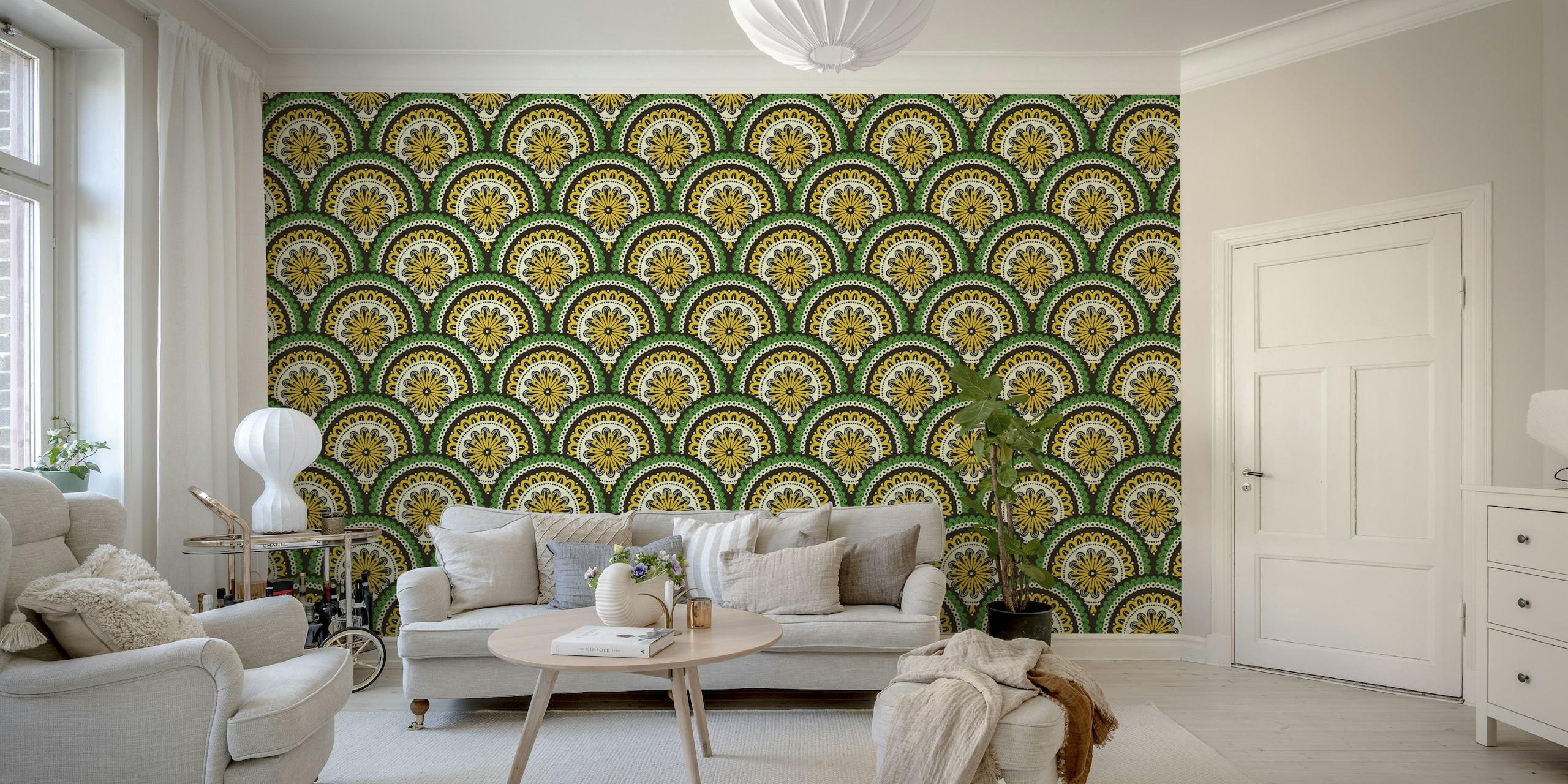Colorful mandalas pattern / 3067 B wallpaper