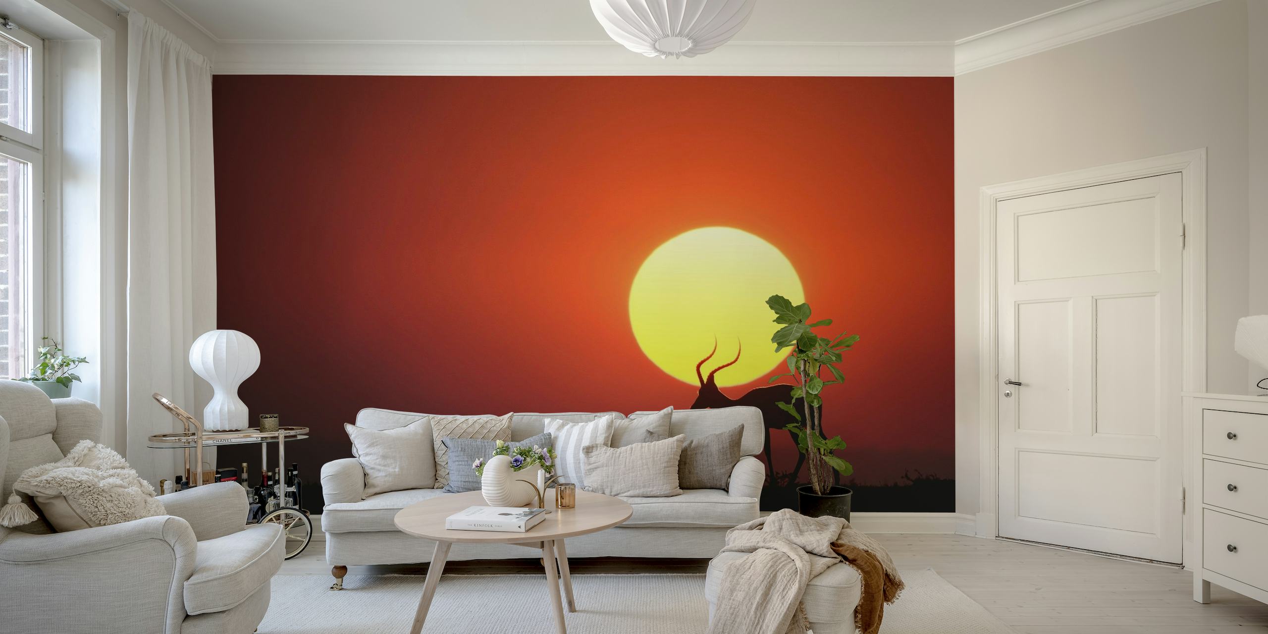 An African Sunset behang