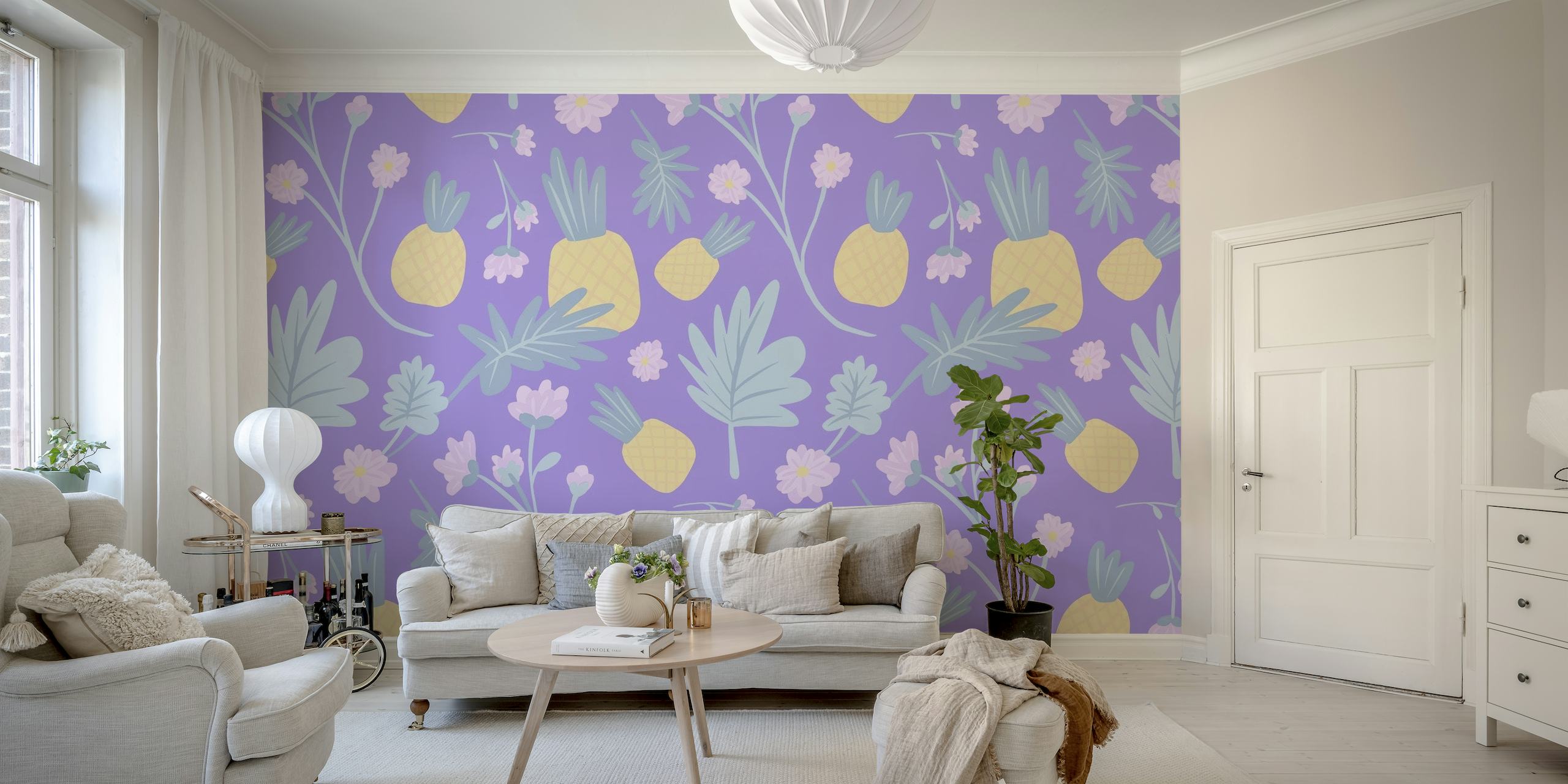 Summer Pineapples wallpaper