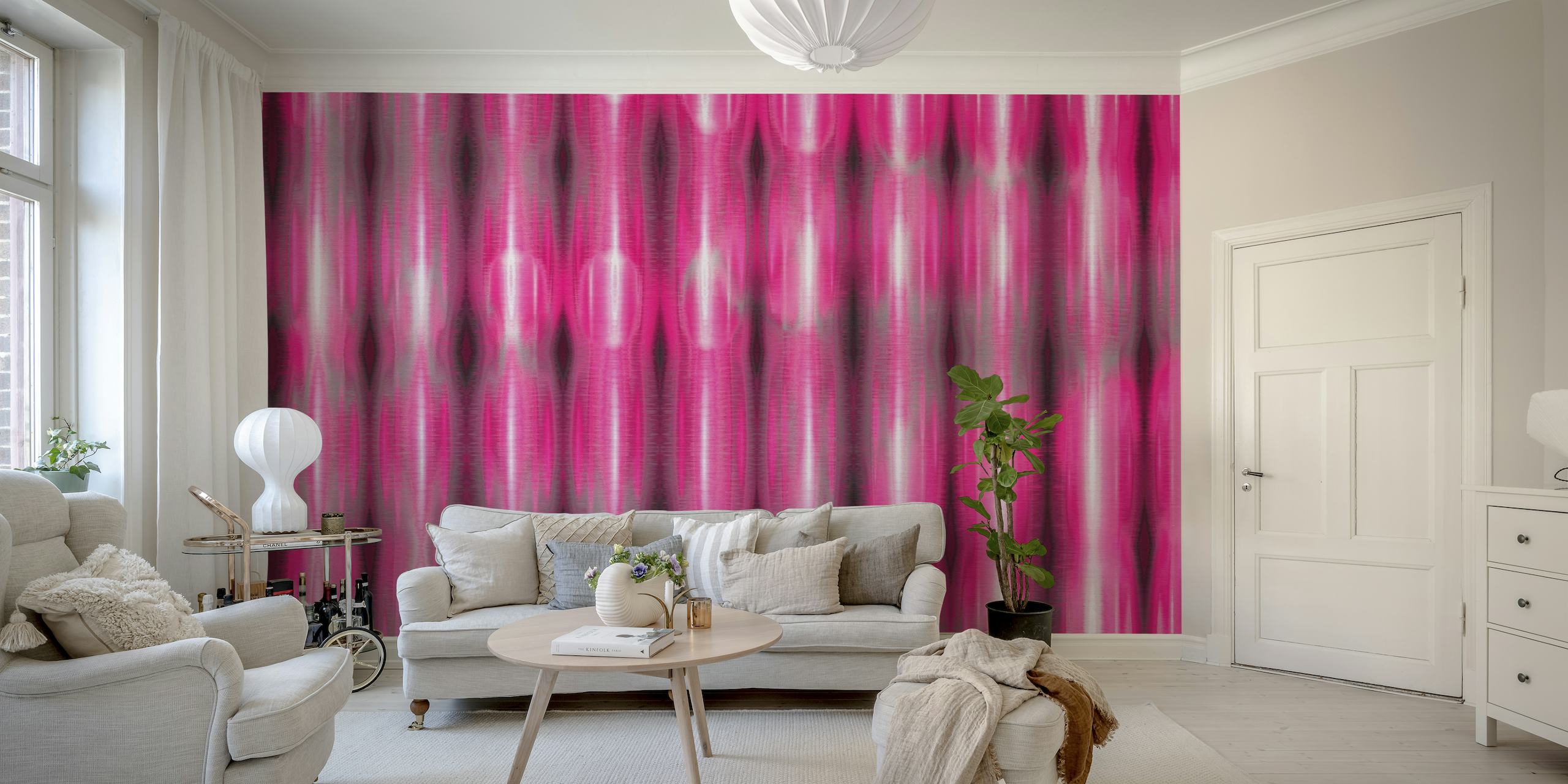 Pink Northern Lights wallpaper