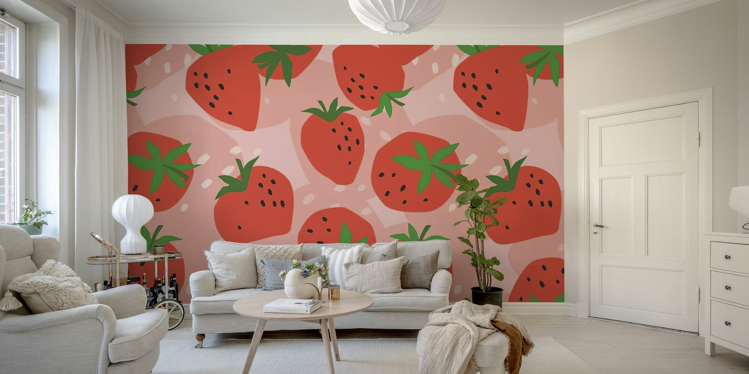 Strawberry behang
