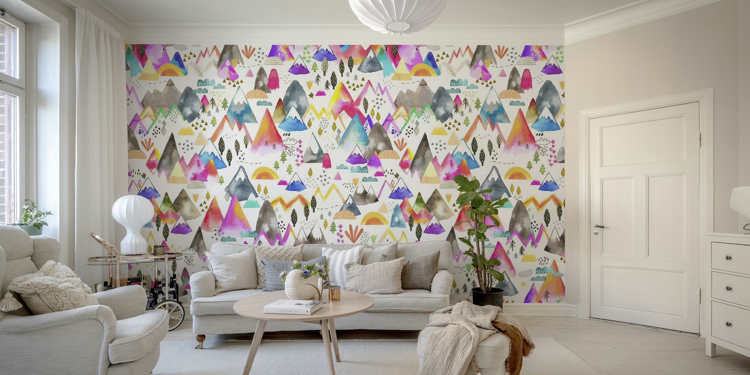 Colorful Magical Mountains papel de parede