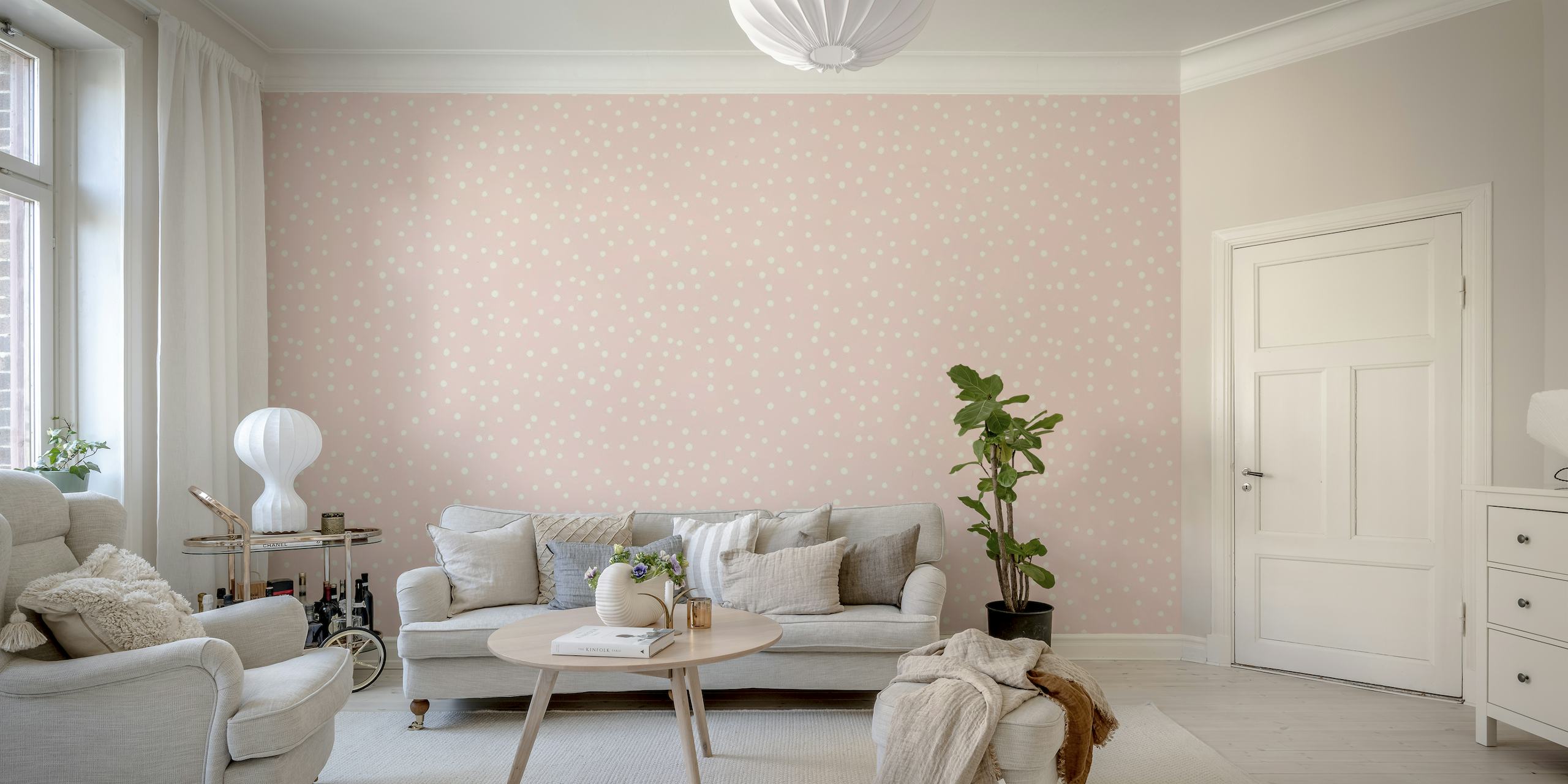Dots - roseblush papel de parede