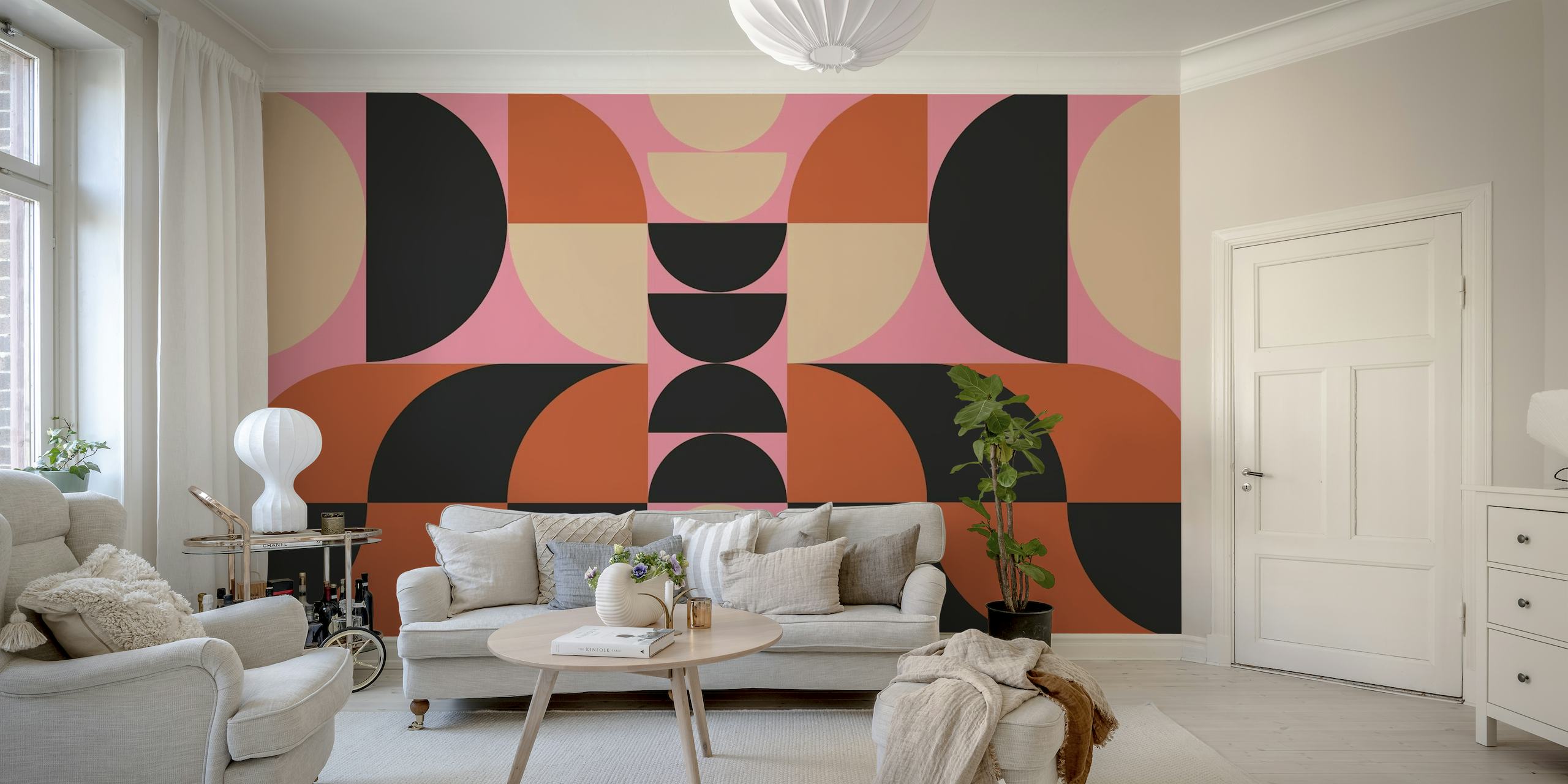 Contemporary Bauhaus Geometry wallpaper