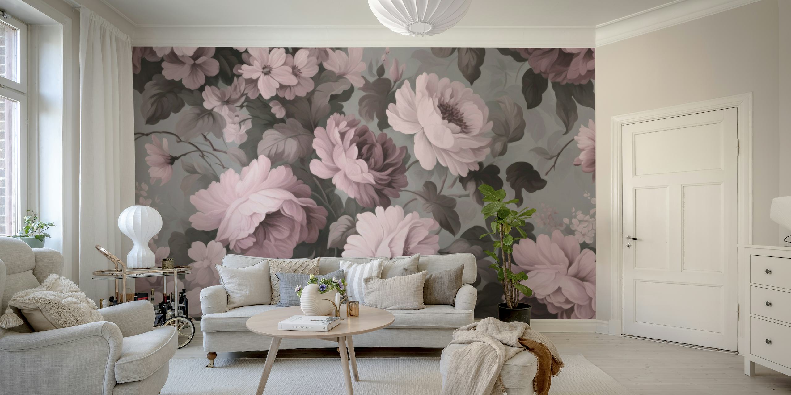 Nostalgic Flower Garden Cottagecore wallpaper