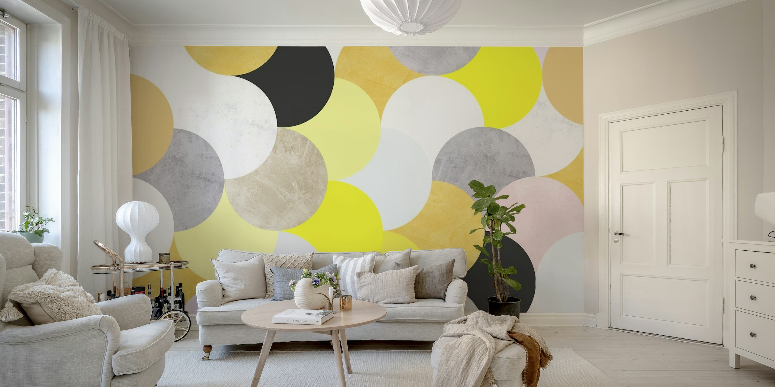 Circle Art design wallpaper behang