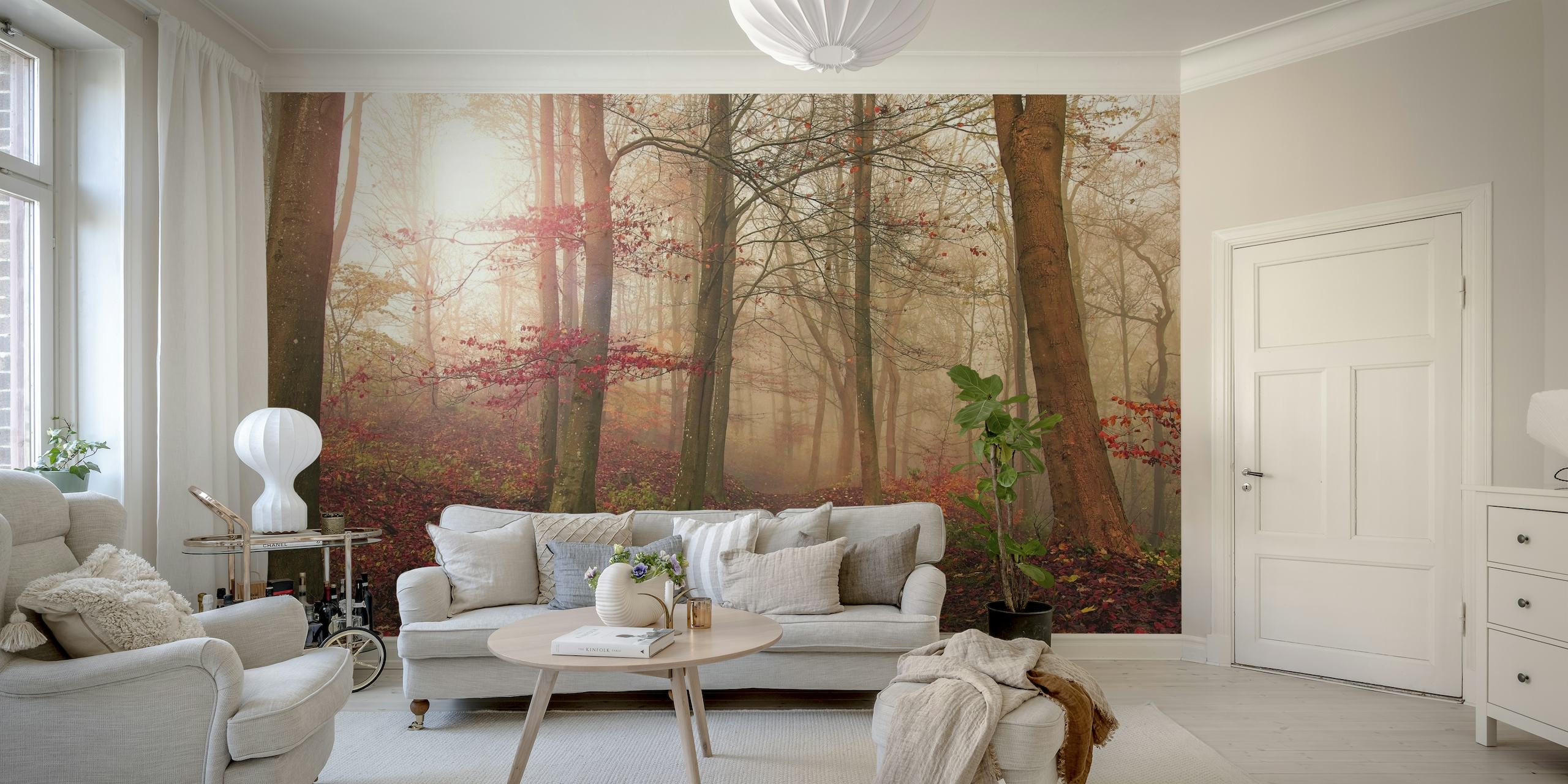 Forest scene wallpaper