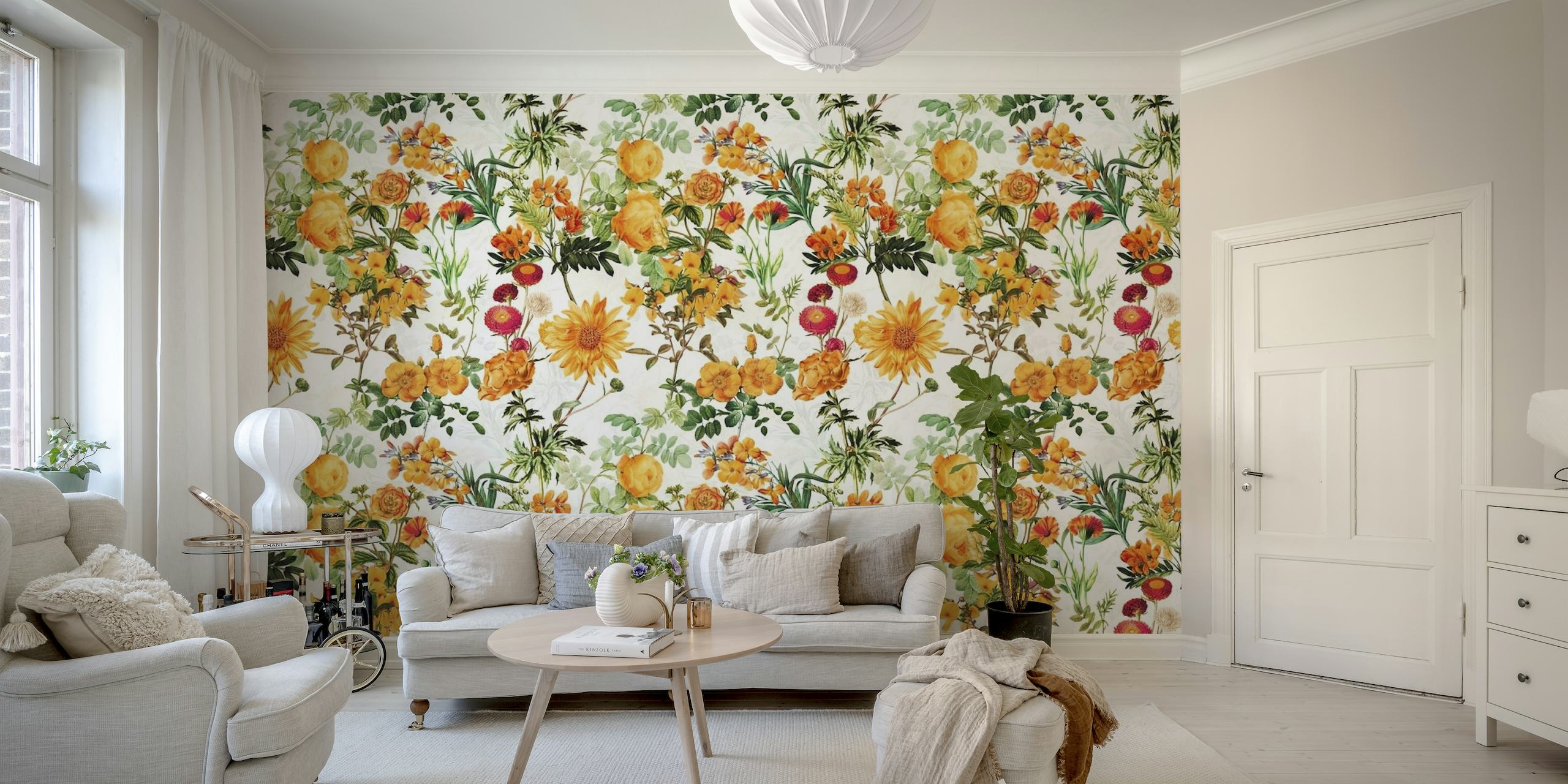 Autumnal Sunflower Garden wallpaper