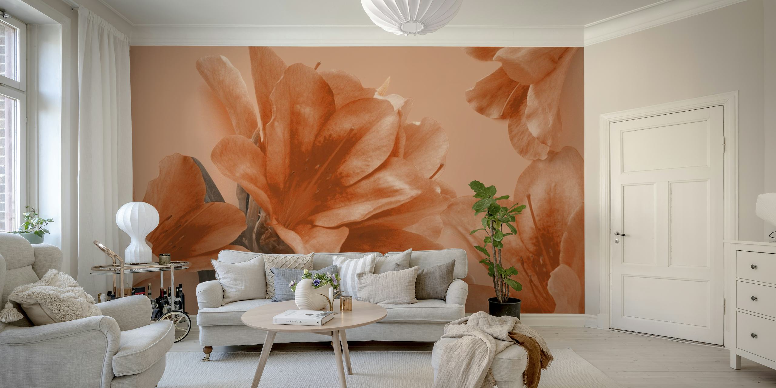 Warm Lillies wallpaper