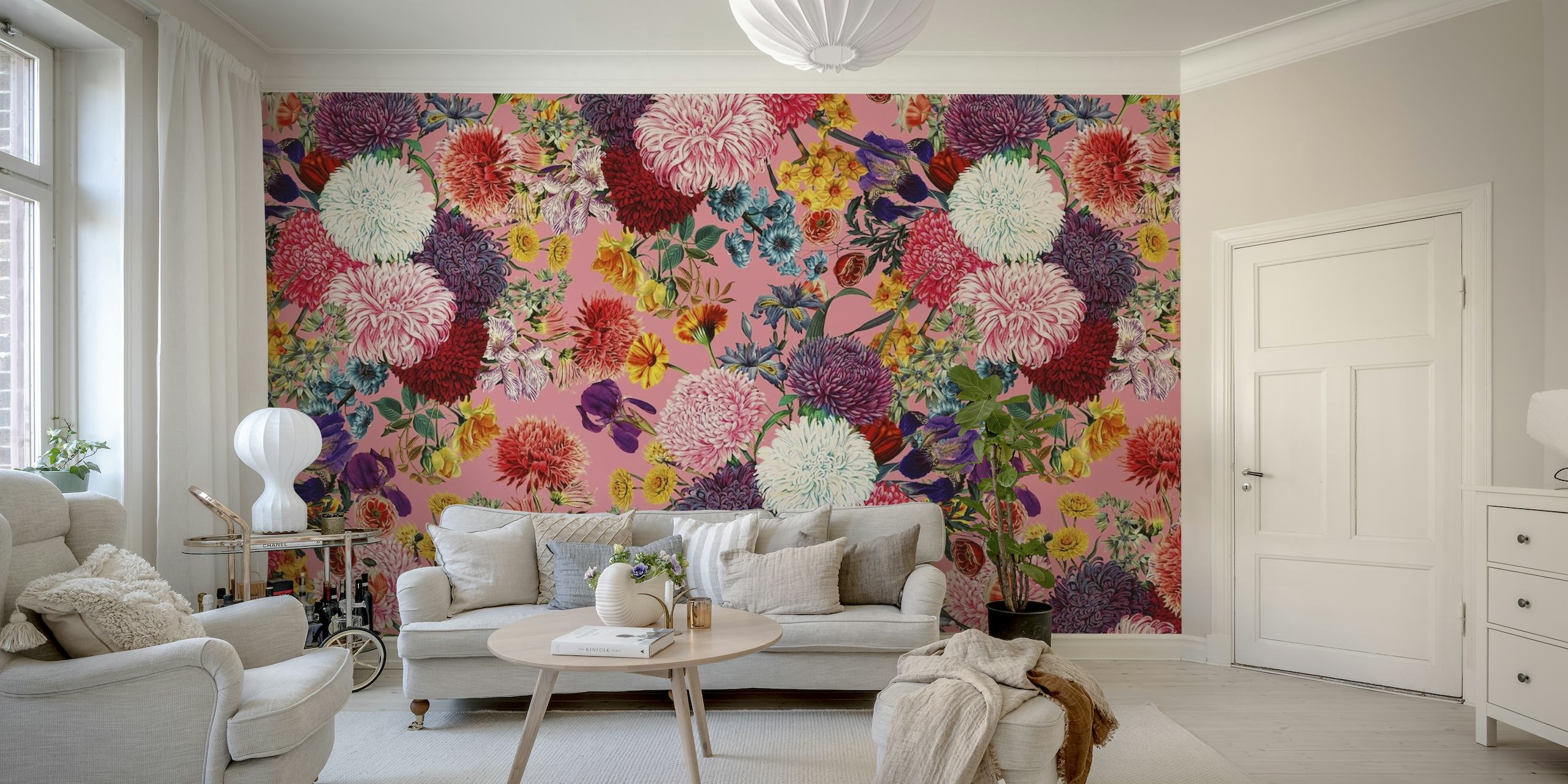 Floral Pink Pattern wallpaper