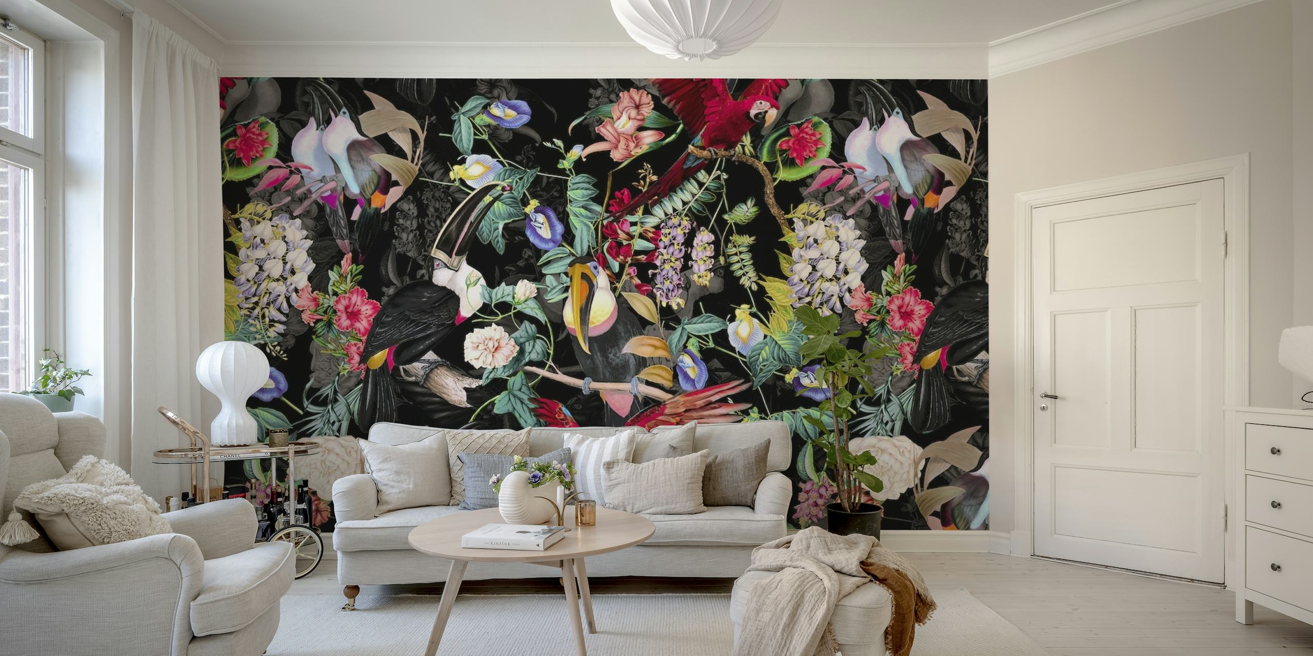Floral and Birds IX wallpaper