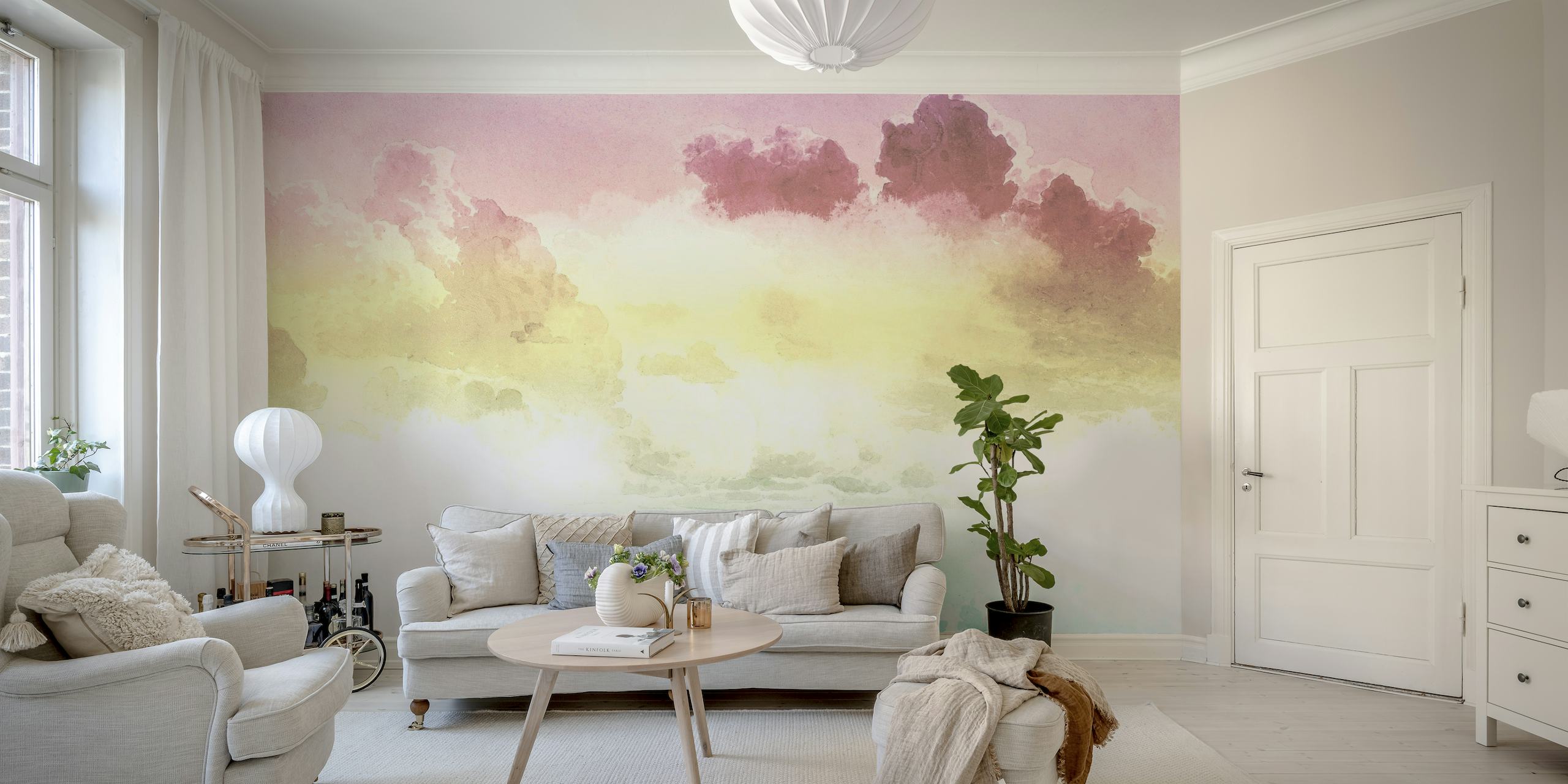 Pastel Rainbow Clouds wallpaper