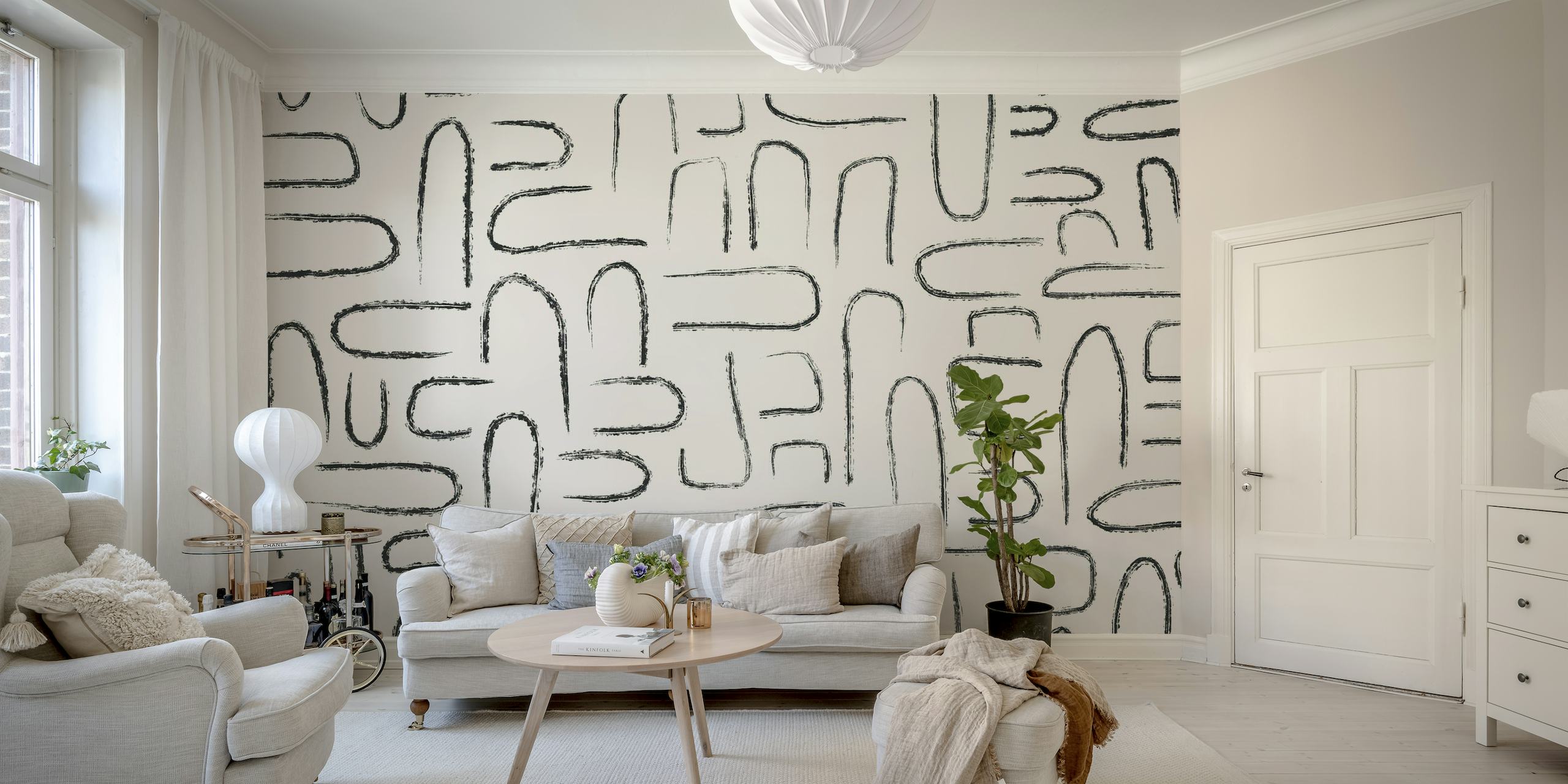Black Modern Pattern wallpaper