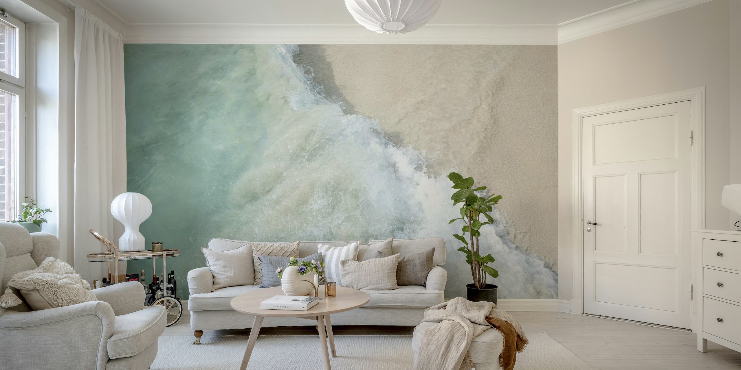 Caribbean Sea Foam Bliss 1 wallpaper
