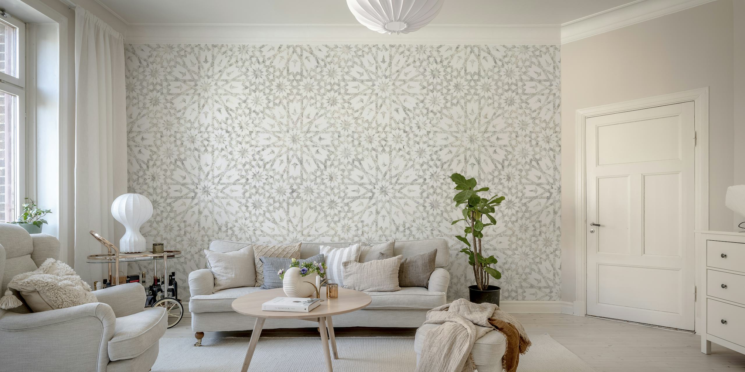 Tangier Tiles Sand wallpaper