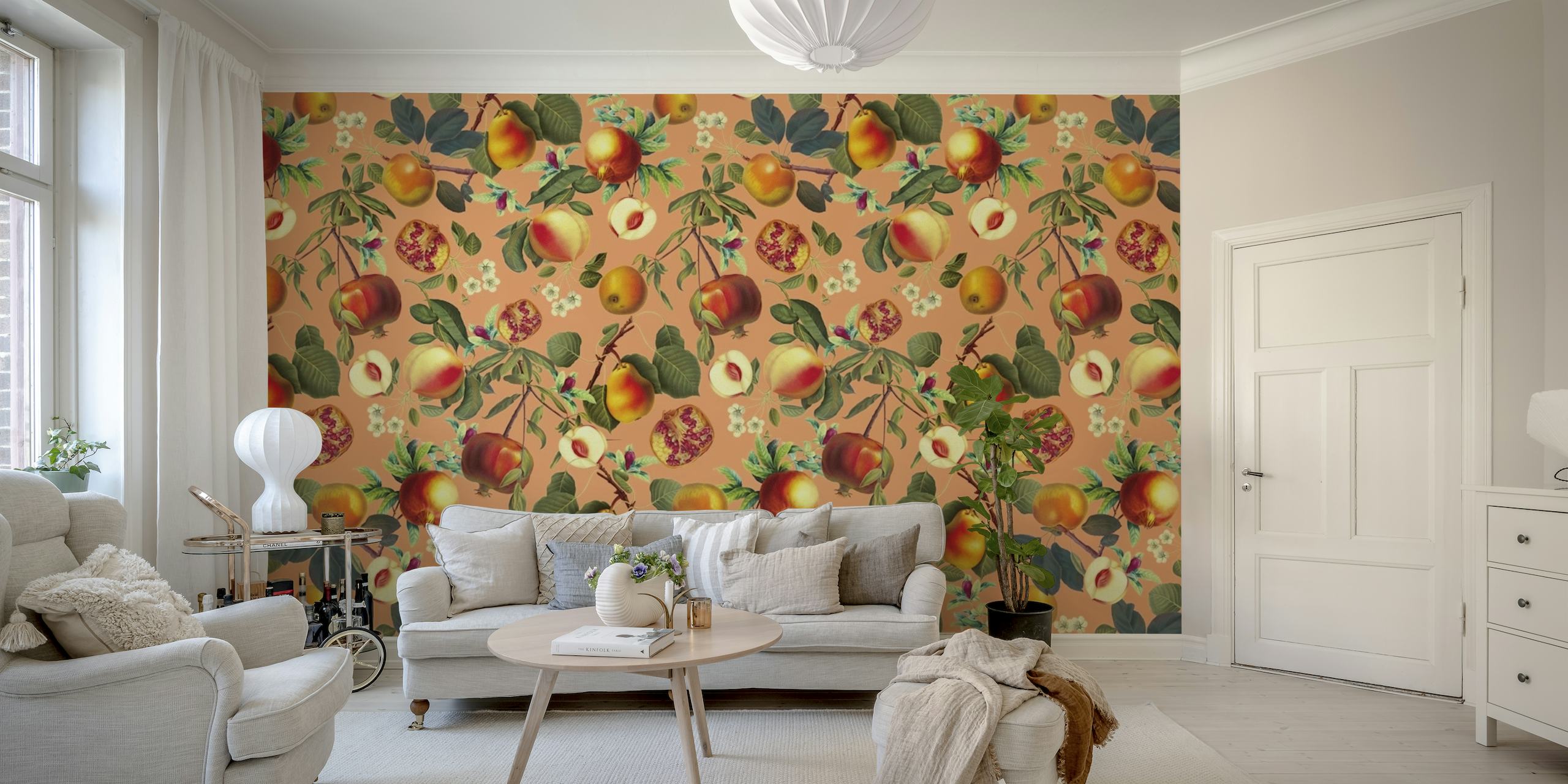 Vintage Fruit Pattern XXIX wallpaper