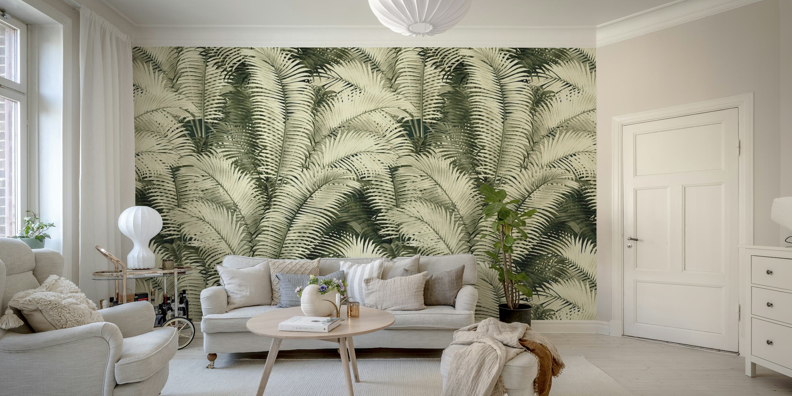 Tropical Leaf Pattern- behang