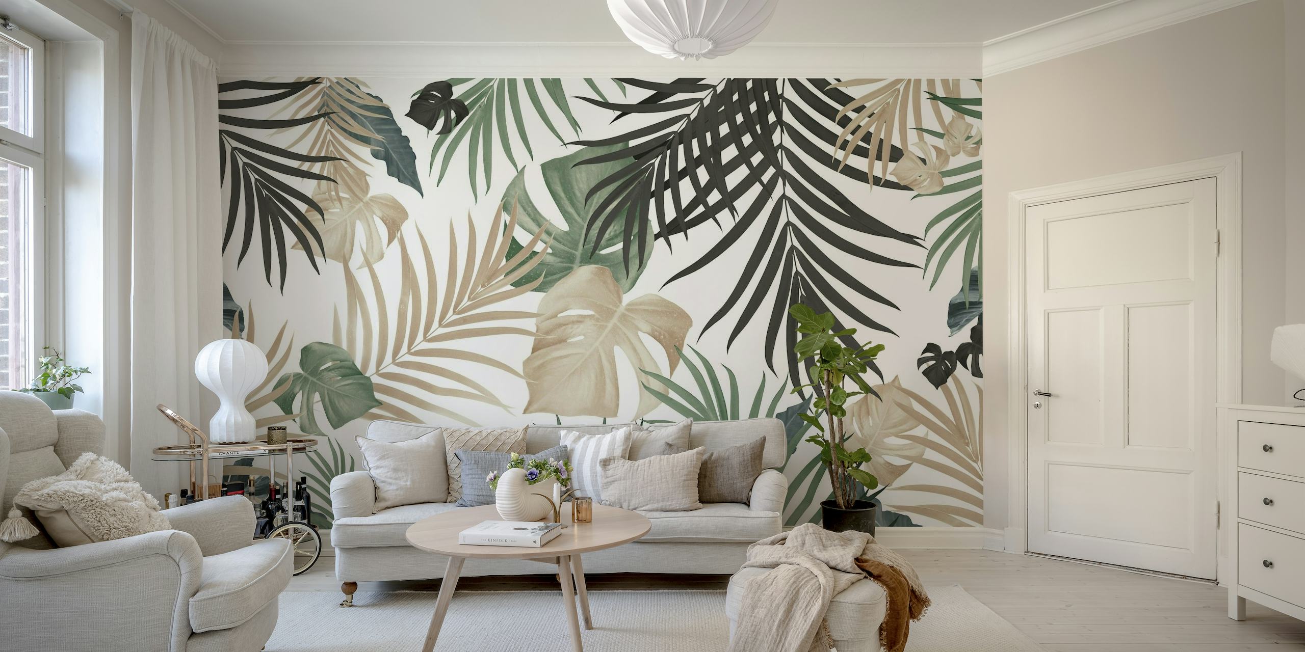 Tropical Jungle Leaves 13 w 3 wallpaper
