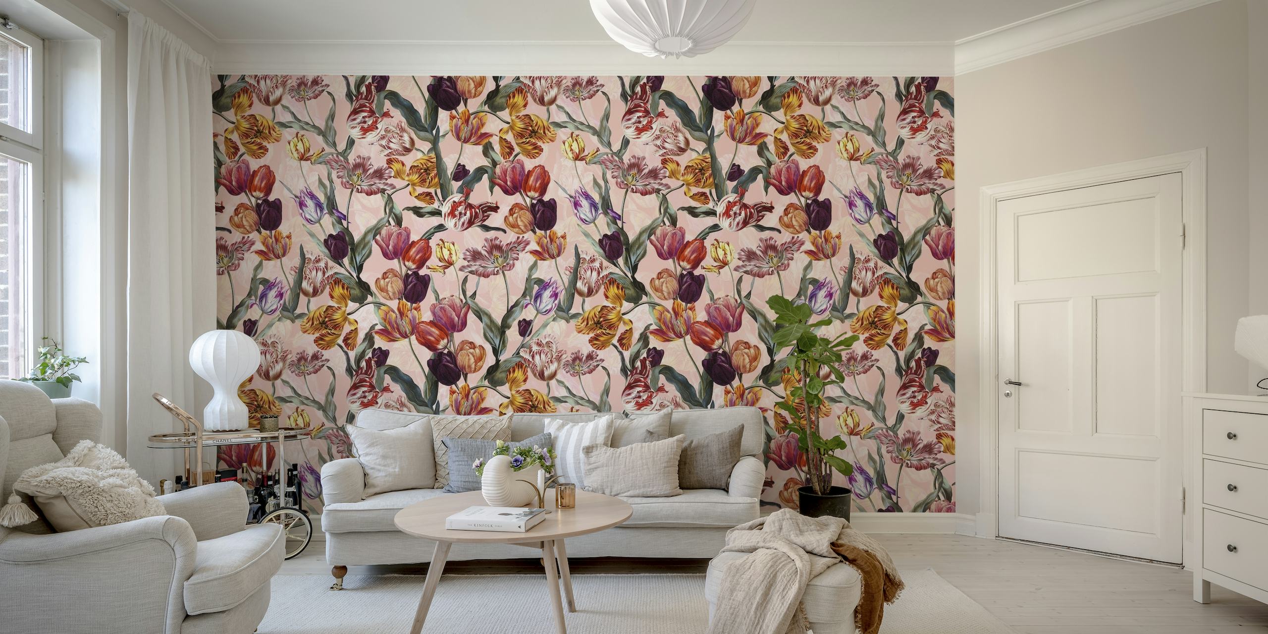 Magic Tulips Pattern III wallpaper
