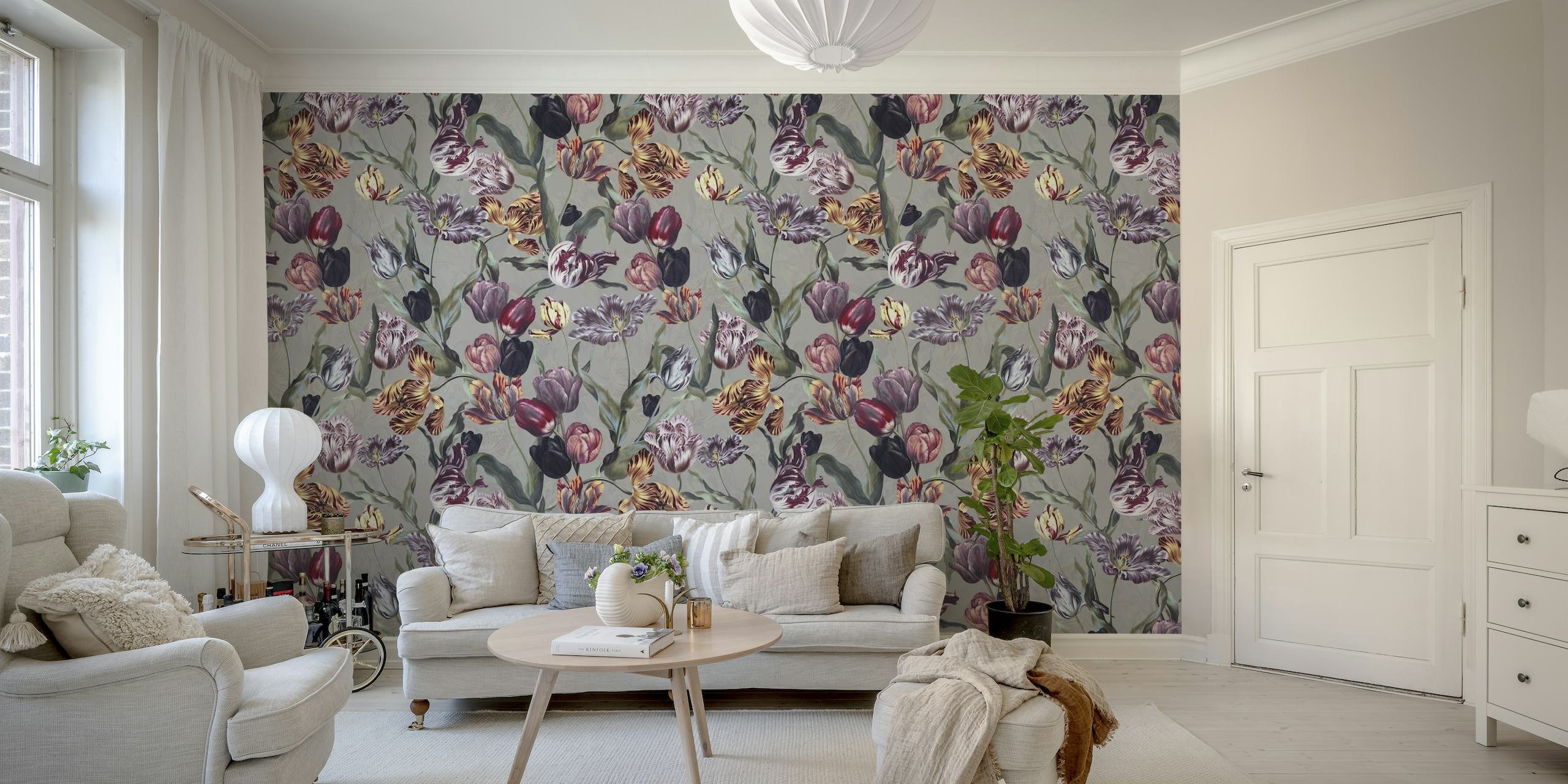 Magic Tulips Pattern wallpaper