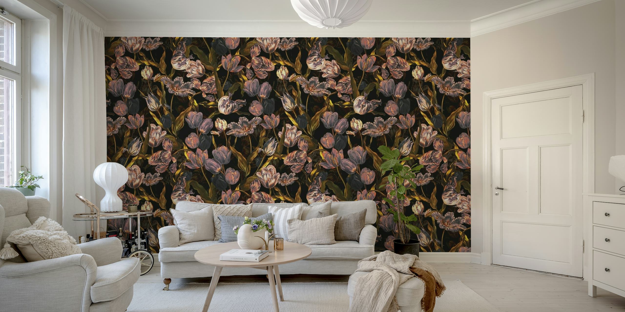 Magic Tulips Pattern II wallpaper