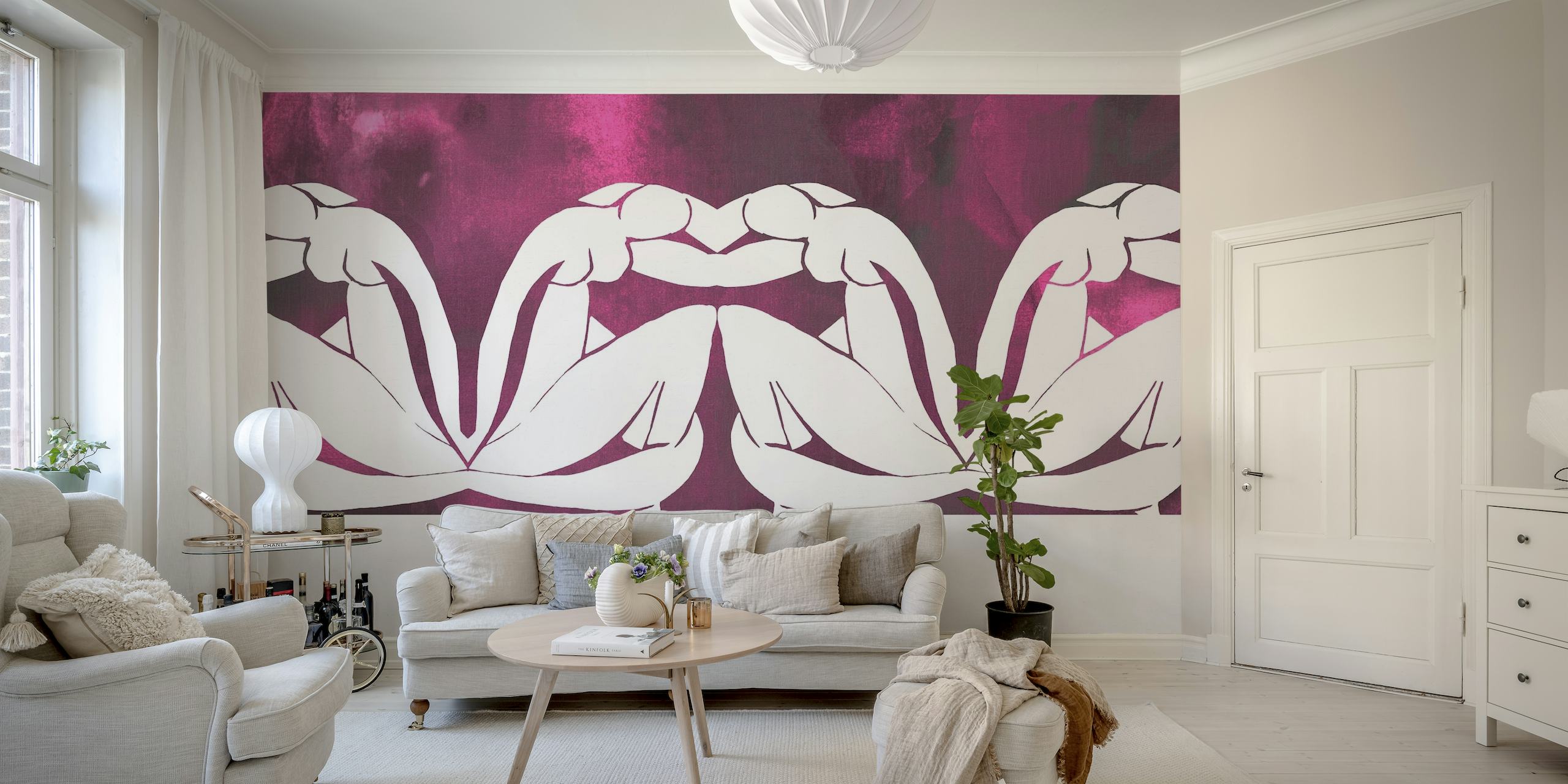 Matisse Sisters Magenta wallpaper