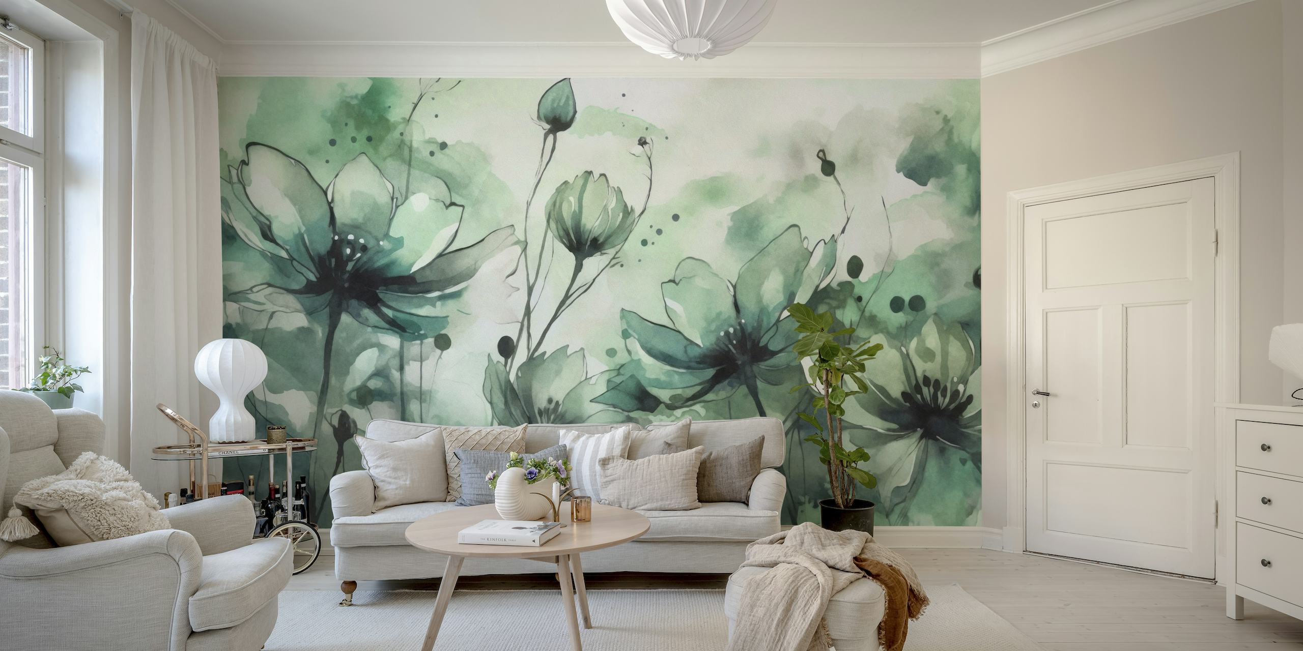 Green Flower Garden wallpaper