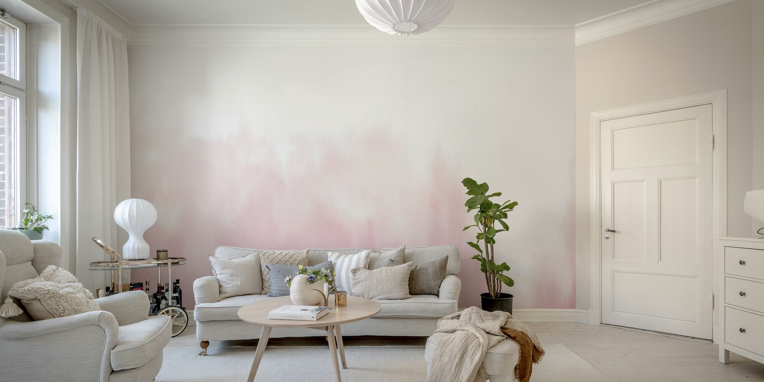 Pink watercolor Gradient Wallpaper papiers peint