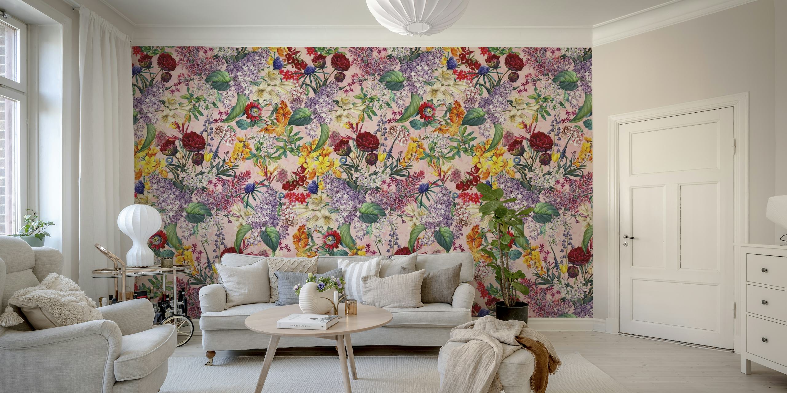 Floral Pink Pattern II wallpaper