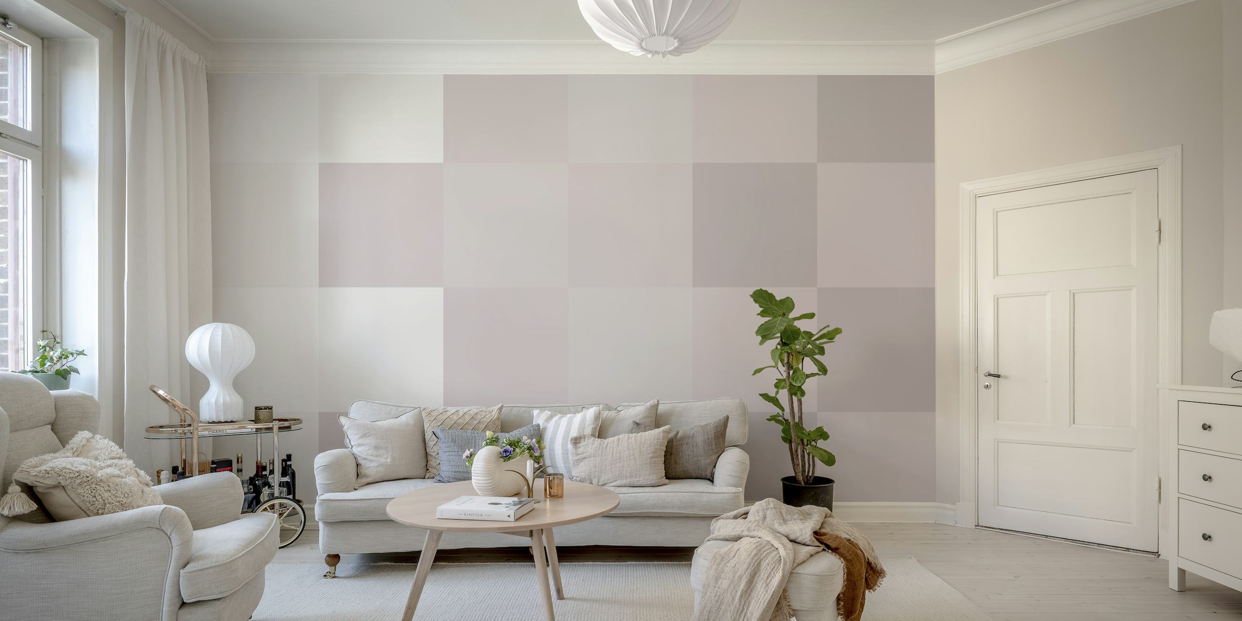 Checkerboard Muted behang