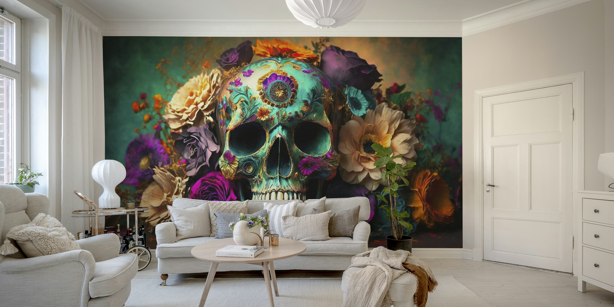 Flourishing Skull II wallpaper