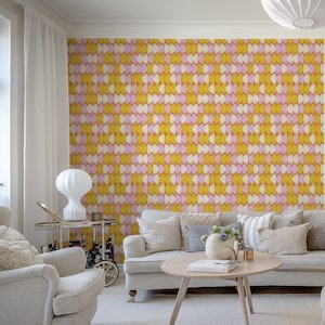 Pink and Yellow Geometric Shapes
