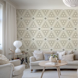 Triangle Tiles Beige Ivory