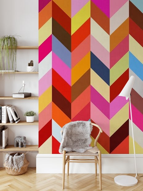 Gekleurd Patroon behang | Happywall