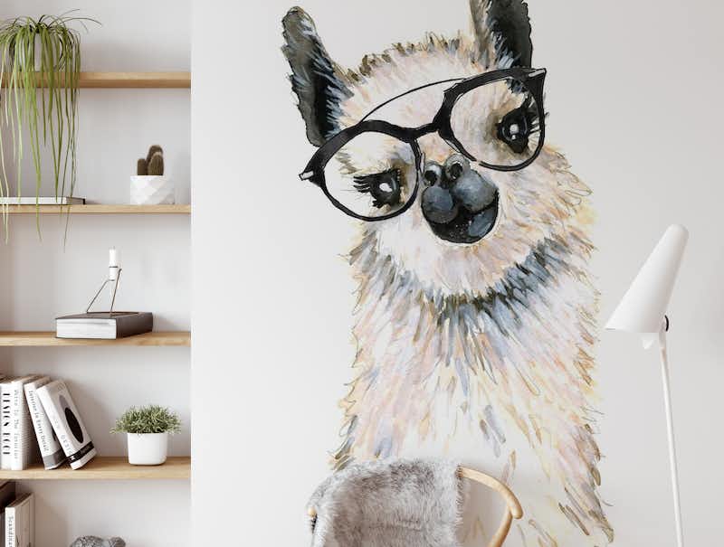 Llama with Glasses