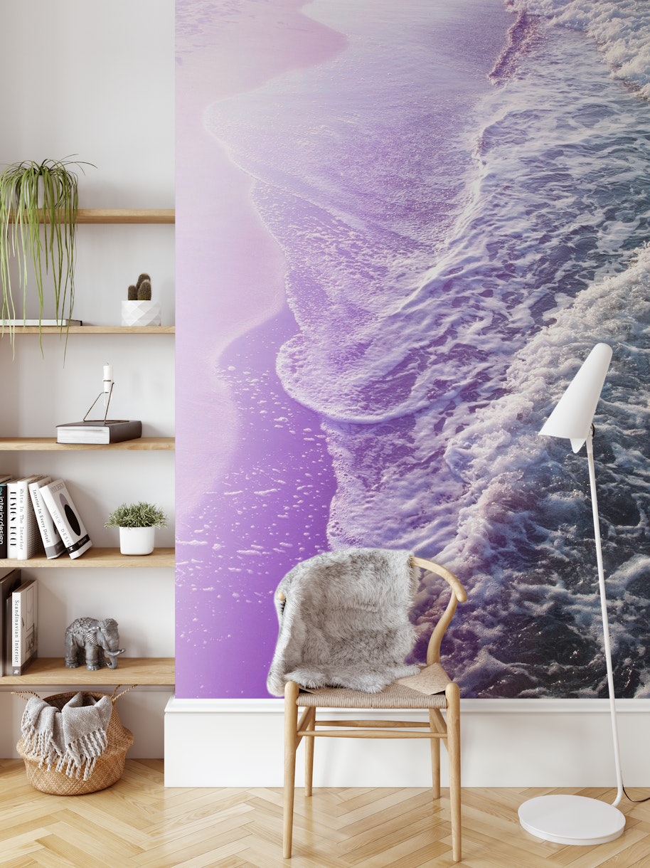 Purple Ocean Dream Waves 1 wallpaper