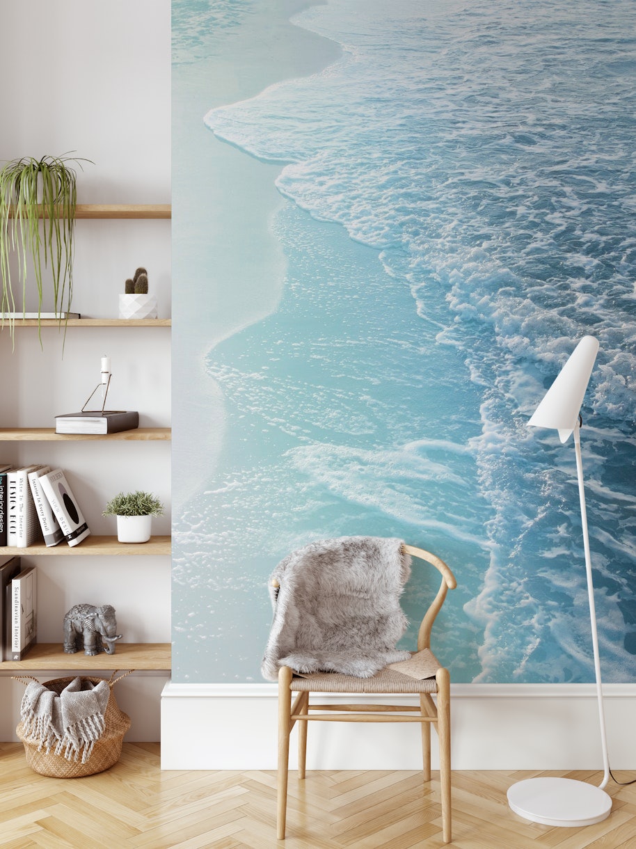 Soft Turquoise Ocean Dream 2 wallpaper
