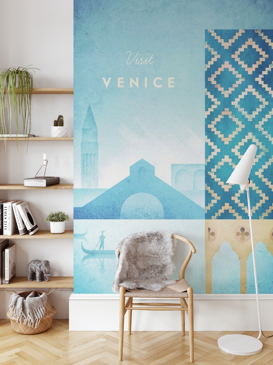 Venice Travel Poster carta da parati