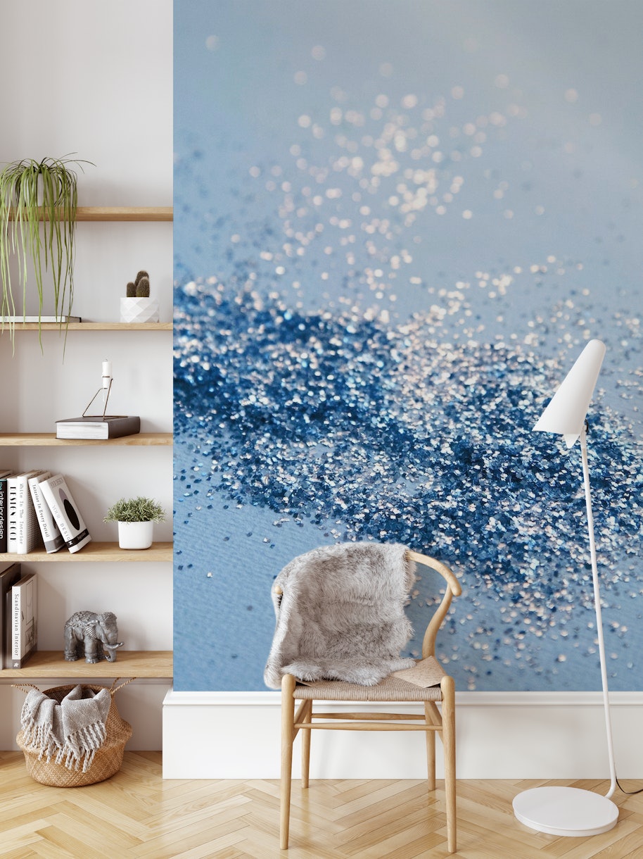 Classic Blue Glitter 1 wallpaper