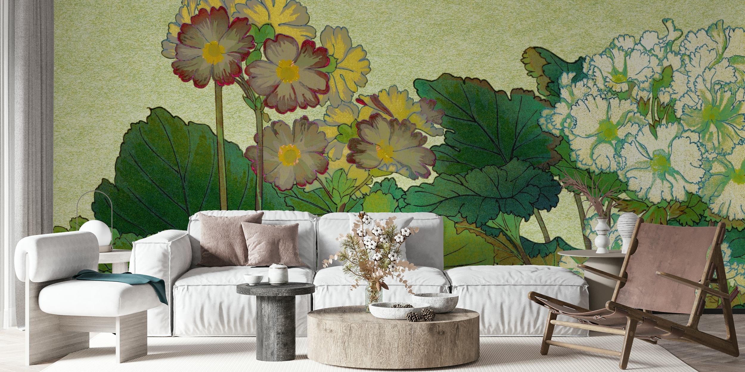 Blossoming Botanical Garden tapet vist i et rum