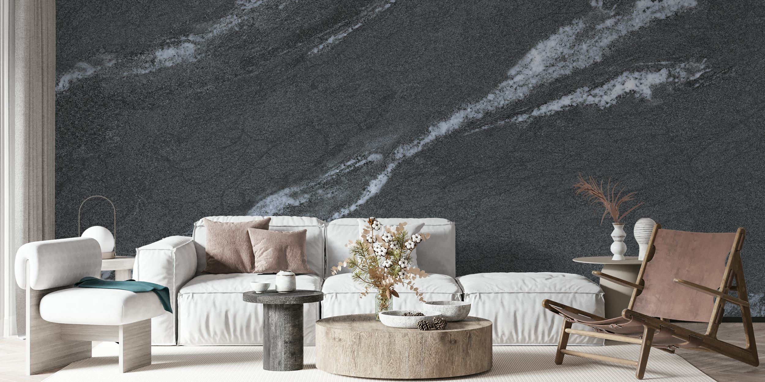 Black Forest Granite Tile tapet i et rum