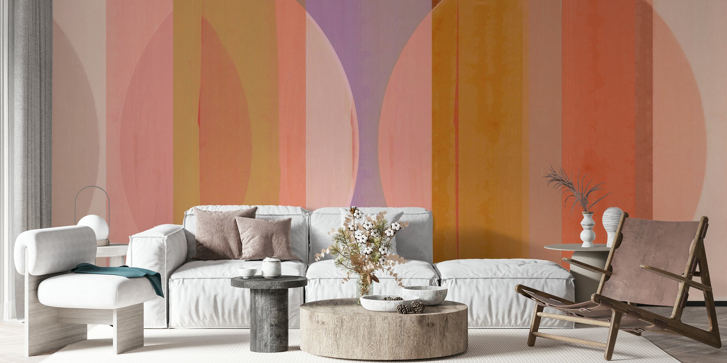 Ταπετσαρία Neon Bauhaus Grunge σε ένα δωμάτιο