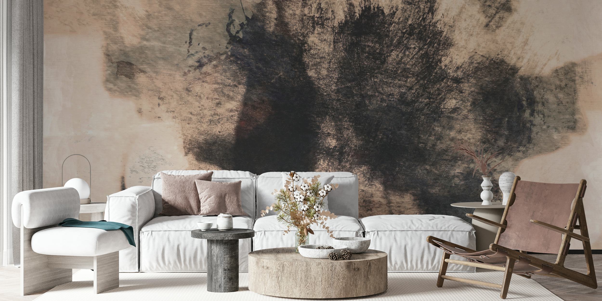 Ταπετσαρία Urban Neutrals σε διάταξη δωματίου