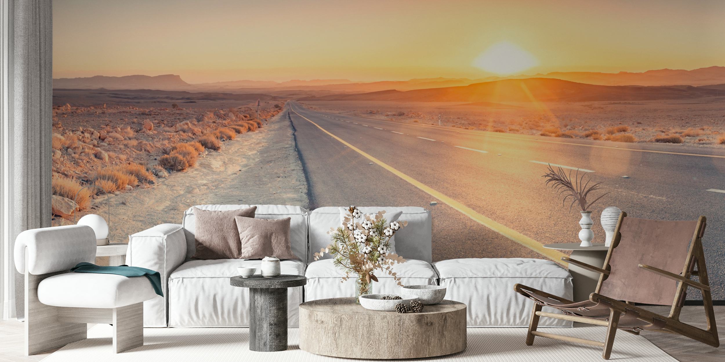 Desert Dawn Drive wallpaper in a room