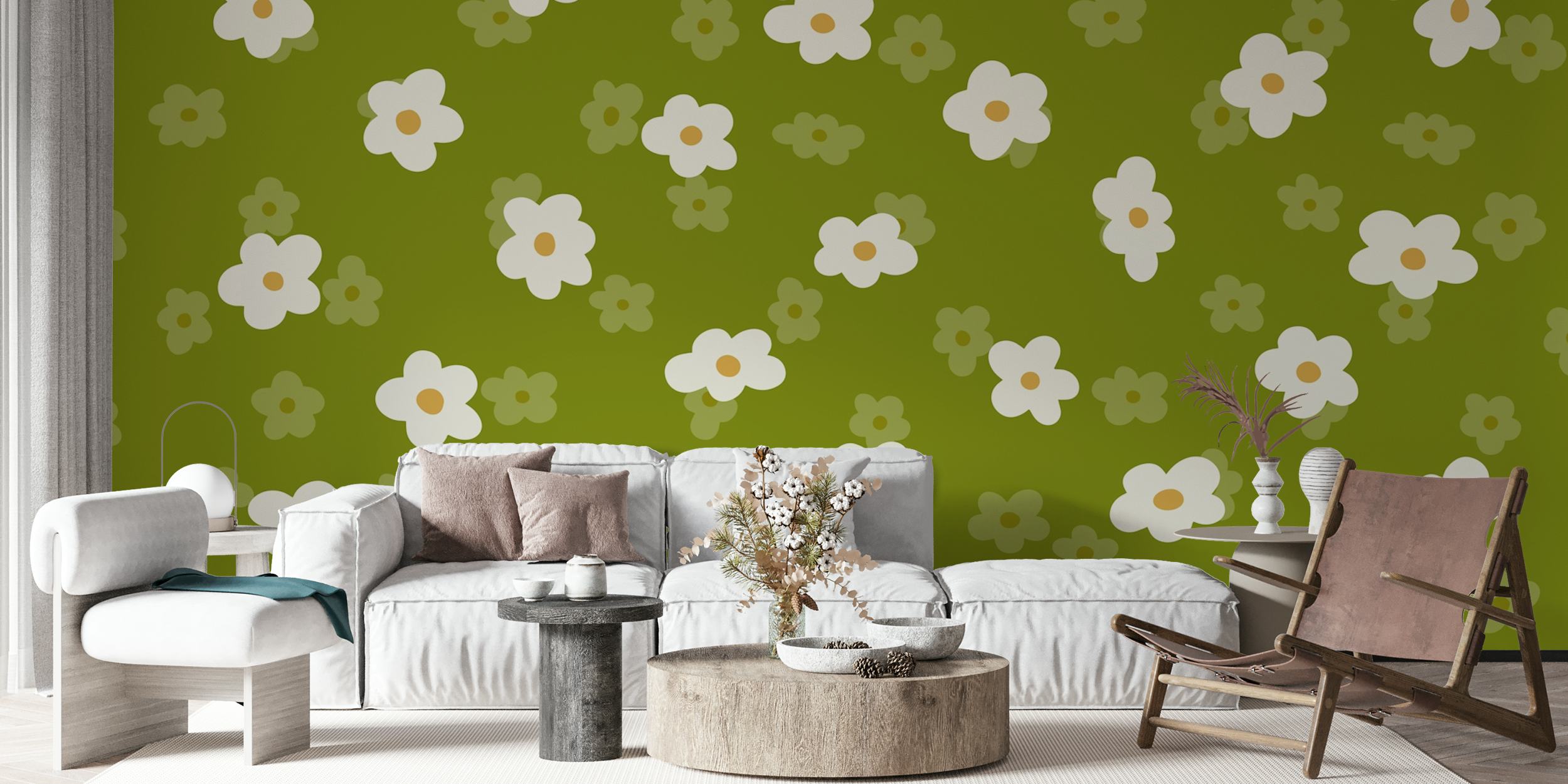 tapeta Summer Daisies Delight v místnosti